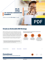 HR Dei Strategy On A Page Template