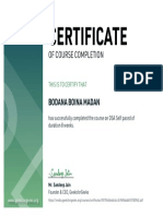 Certificate: of Course Completion