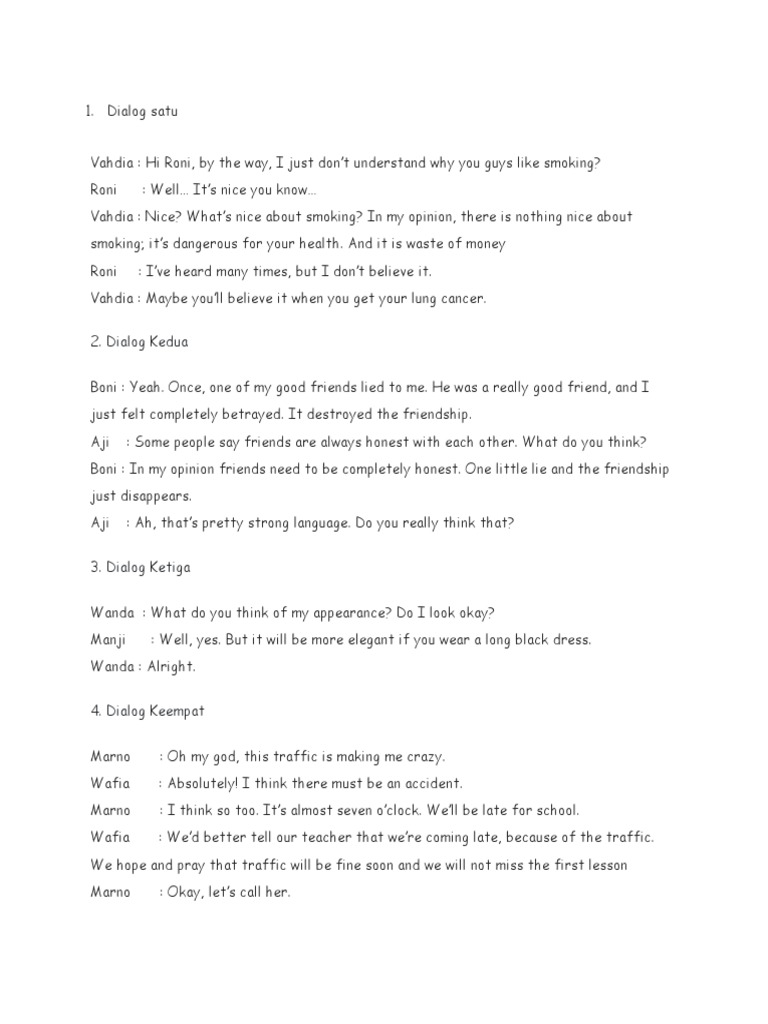 Dialog Kelas 11 Ipa Ips | PDF | Language Arts & Discipline