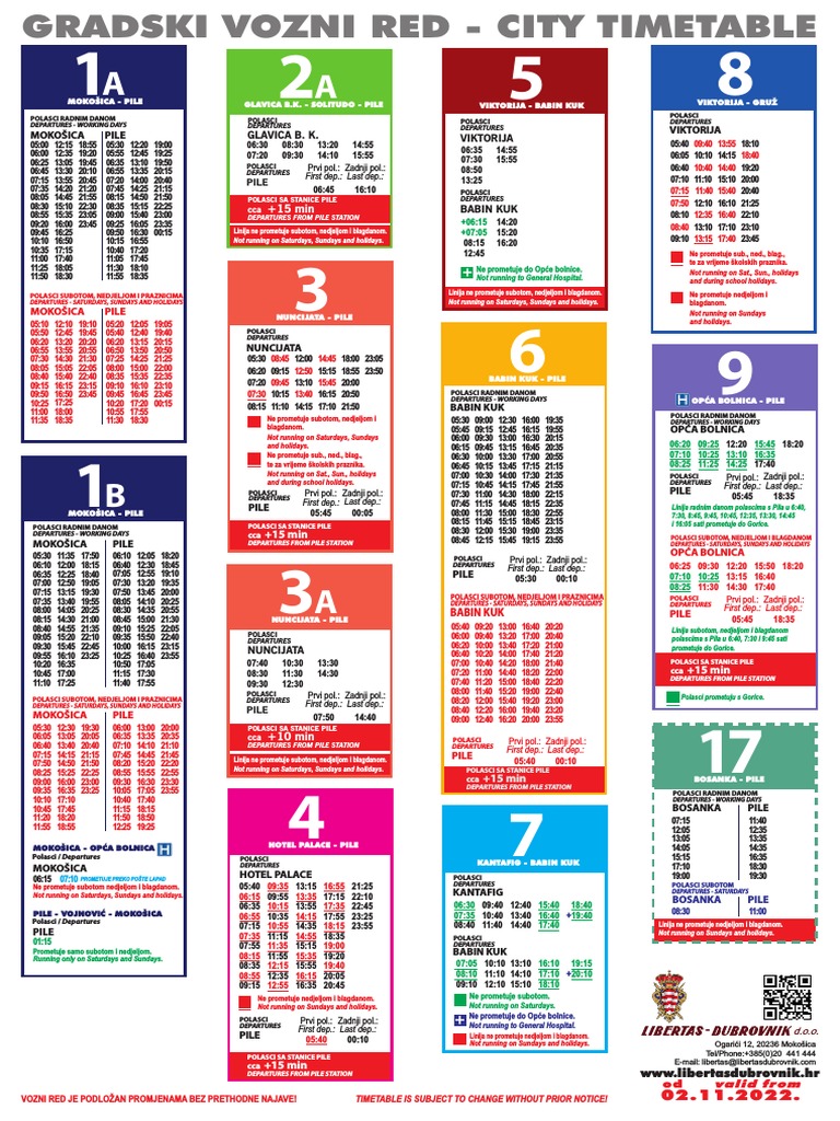 City Bus Timetable Overview | PDF
