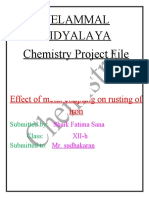 Chemistry Project File Effect of Metal C