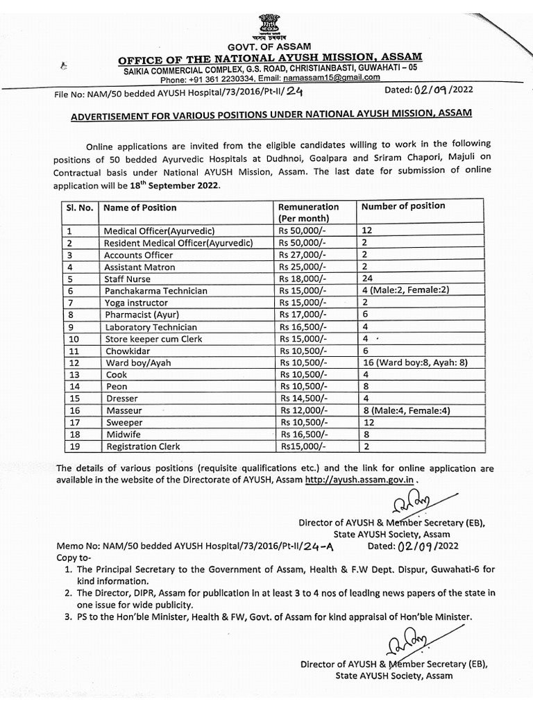 Final Ayush Advt PDF