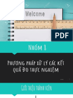 20DOTC4 - Nhóm 8 - Phương pháp xử lý các kết quả đo thực nghiệm