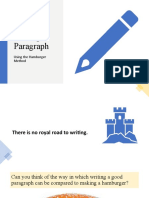 Writing A Paragraph