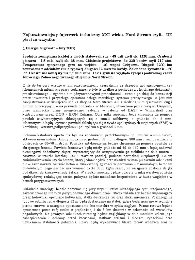 Nord Stream | PDF