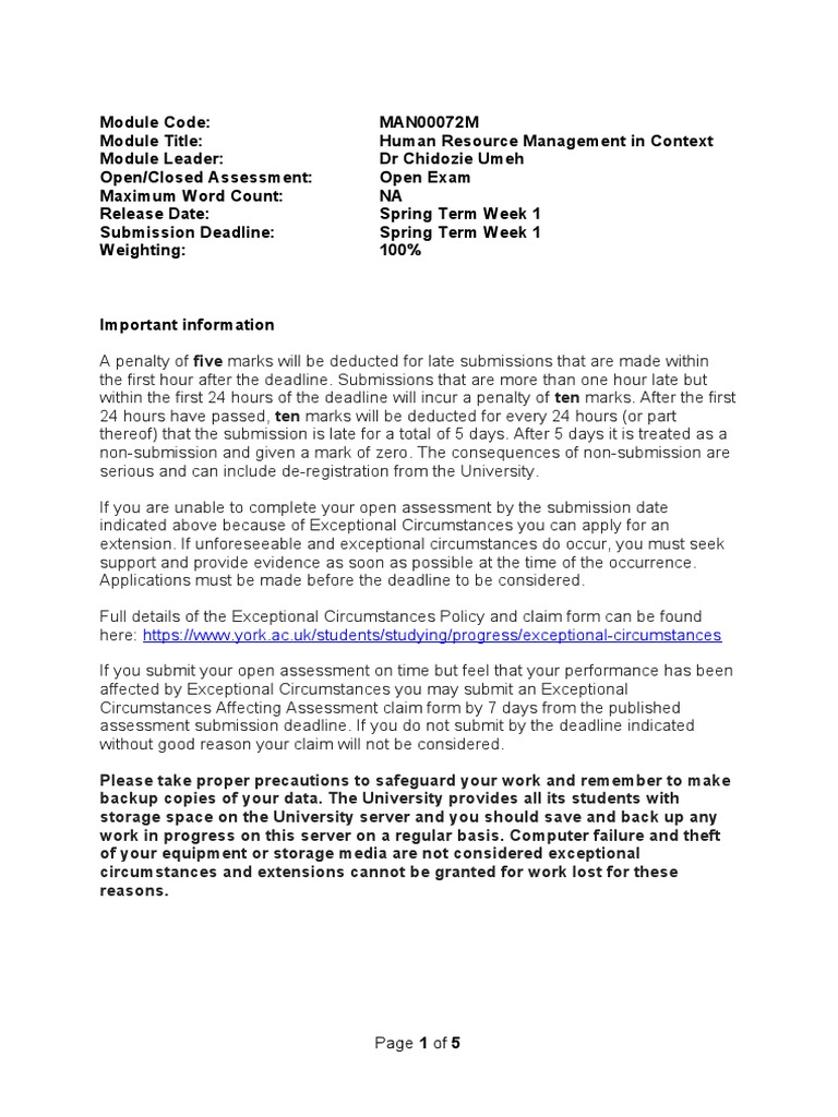 Sample PDF Human Resource Management Leadership