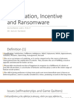 Module 5 - Gratification, Incentive and Ransomware