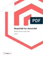 MagiCAD For AutoCAD Release Notes 2021