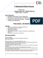 01.WSE PT Advanced Course Class Plan - FL and Unit 1