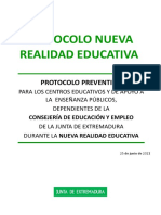 Protocolo nueva realidad educativa