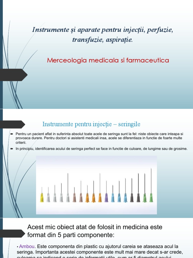 MMF Aparate de Injectat | PDF