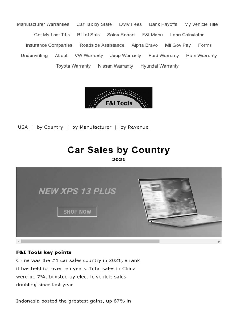 Car Sales | PDF