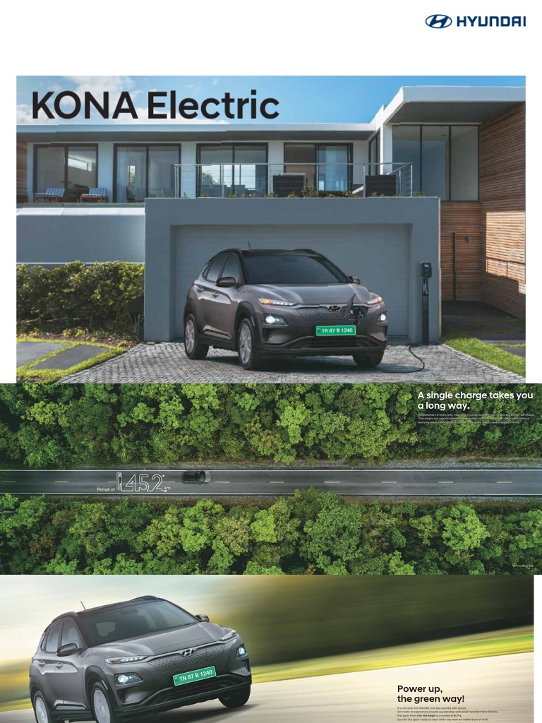 Hyundai KONA SUV Brochure PDF Battery Charger Electric Motor