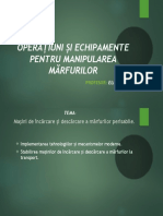 Tema 16 Maşini de Încărcare Şi Descărcare A Mărfurilor Perisabile.