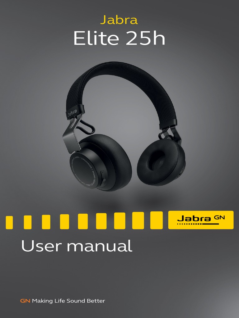 Jabra Elite 25h User Manual | PDF | Headphones | Bluetooth