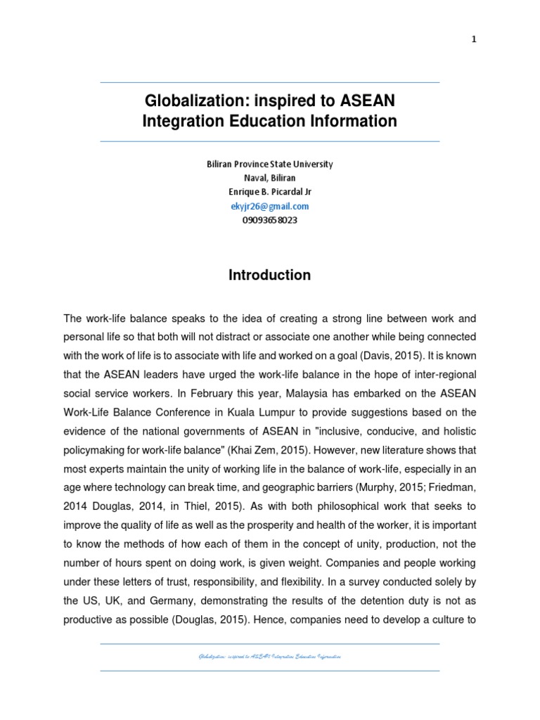ASEAN AND GLOBALIZATION visual data 2