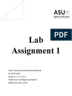 Lab Assignment 1