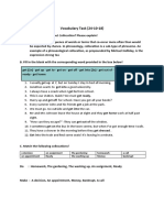 Vocabulary Task (24-10-18)