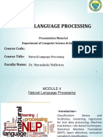 Natural Language Processing (NLP) - Module 4 Part 2