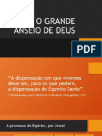 O GRANDE ANSEIO DE DEUS