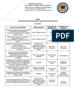 2022-2023 Plan de Acțiuni Privind Protecția Și Securitatea Elevilor Online