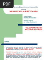 13. Transport Cvrstih Materijala Fluidom