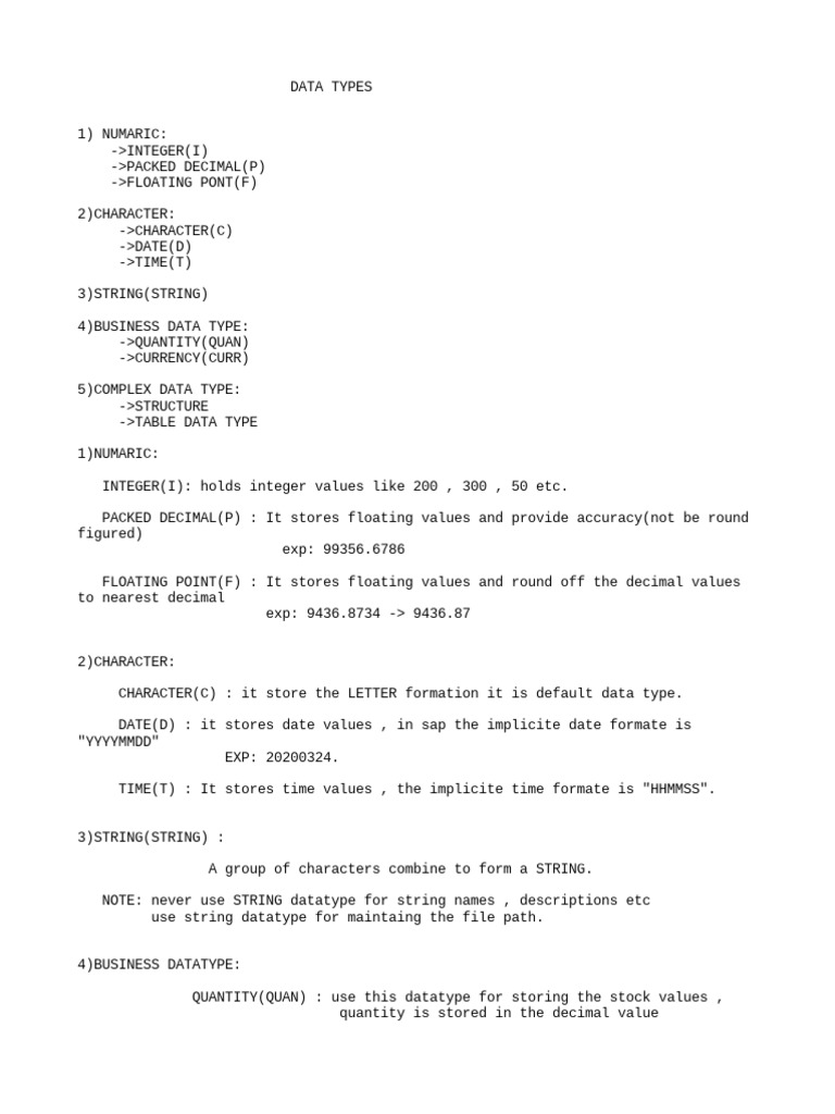 DATATYPES cls2 | PDF | Data Type | Information Technology Management