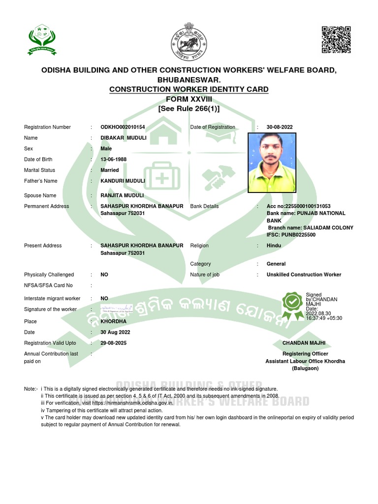 Odisha Building and Other Construction Workers' Welfare Board