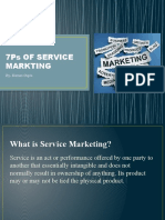 7Ps OF SERVICE MARKTING