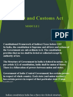 Indirect and Customs Act