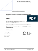 Certificado trabajo Parqueos Unidos SAC Nicole Ariam Paredes