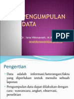 Pengumpulan Data untuk Analisis Kesehatan Masyarakat