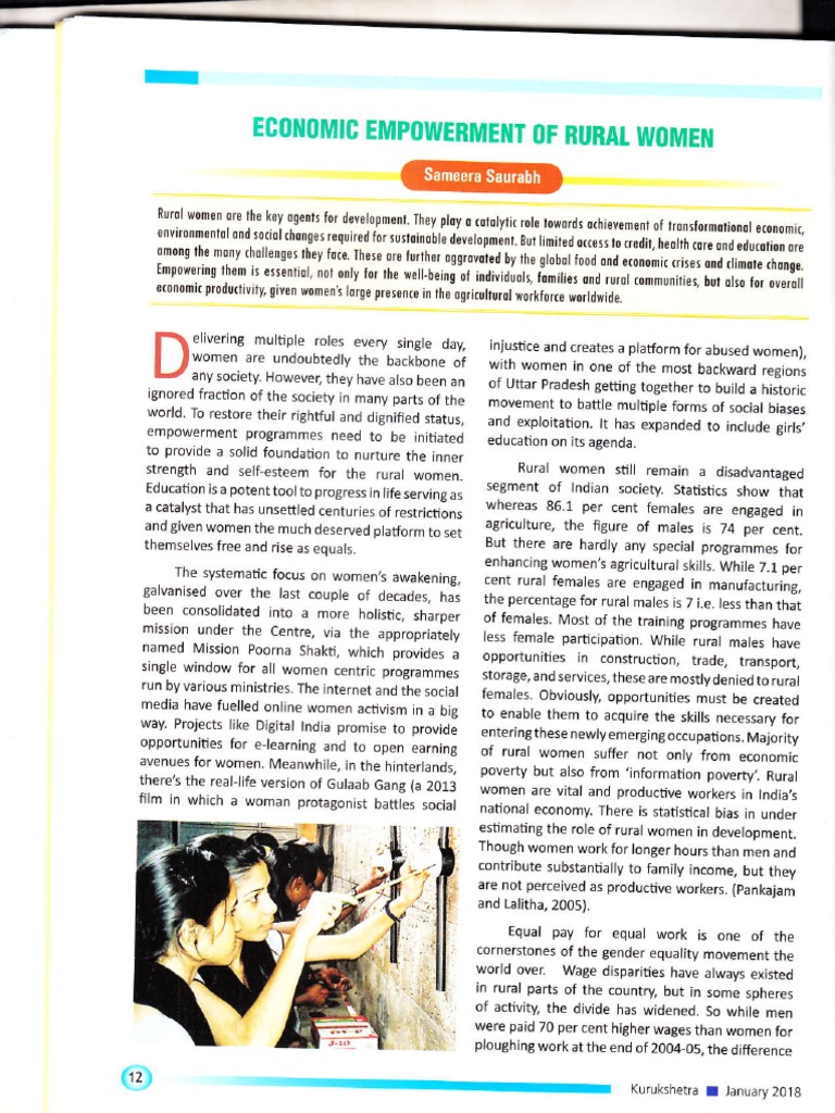 Empowering Rural Women Through Education | PDF | Gender Pay Gap | Violence