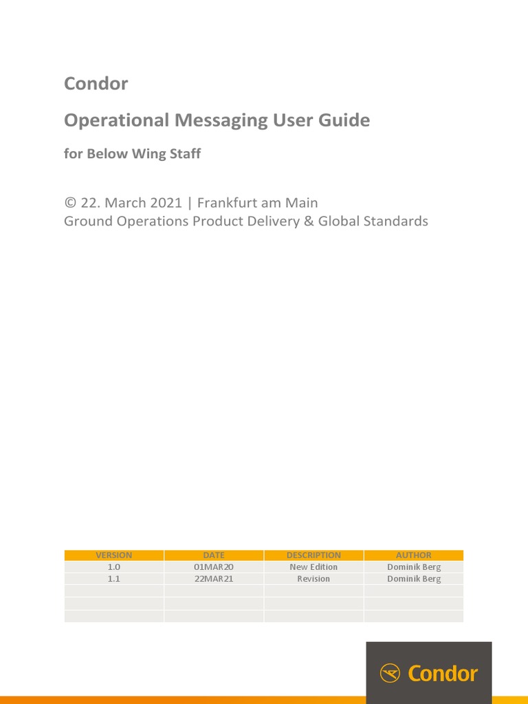 De Operational Messaging User Guide VER1.1 | PDF | Login | Password