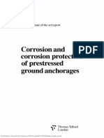 Corrosion and Corrosion Protection of Prestressed Ground Anchorages