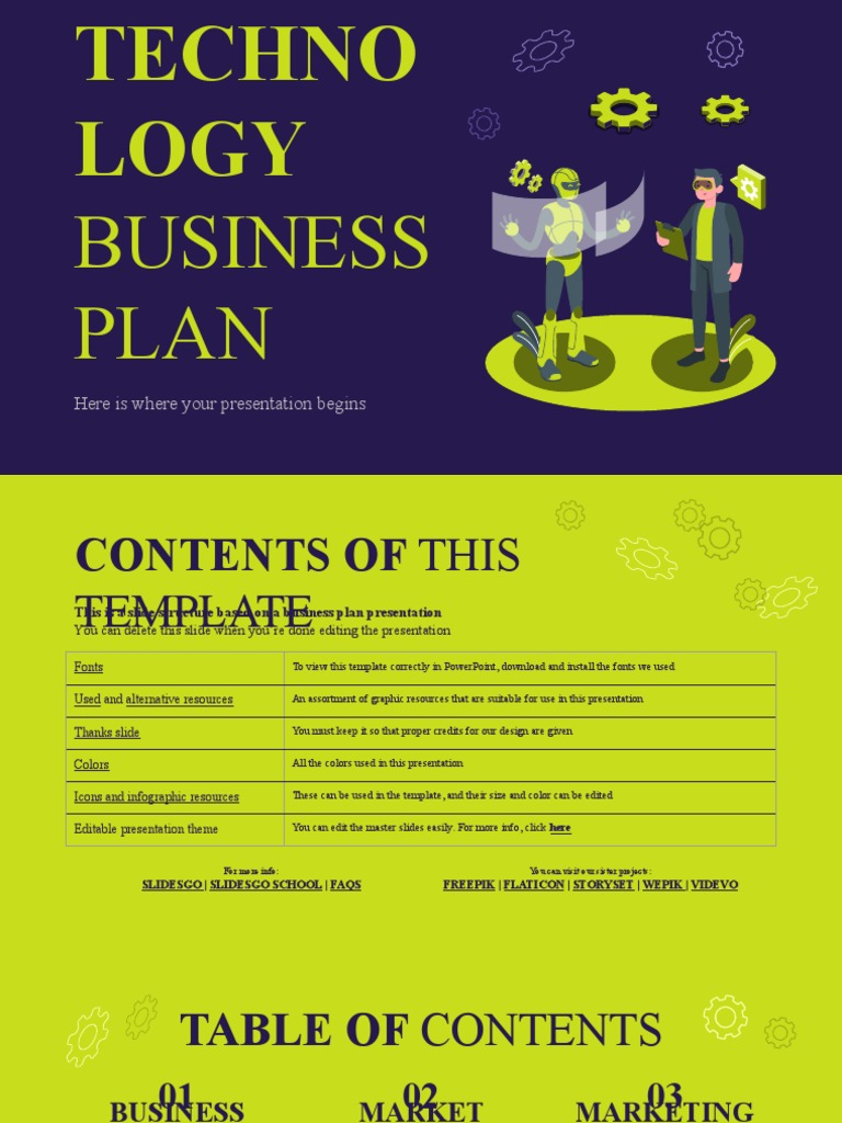 Robotics Technology Business Plan by Slidesgo | PDF | Planets | Mercury ...