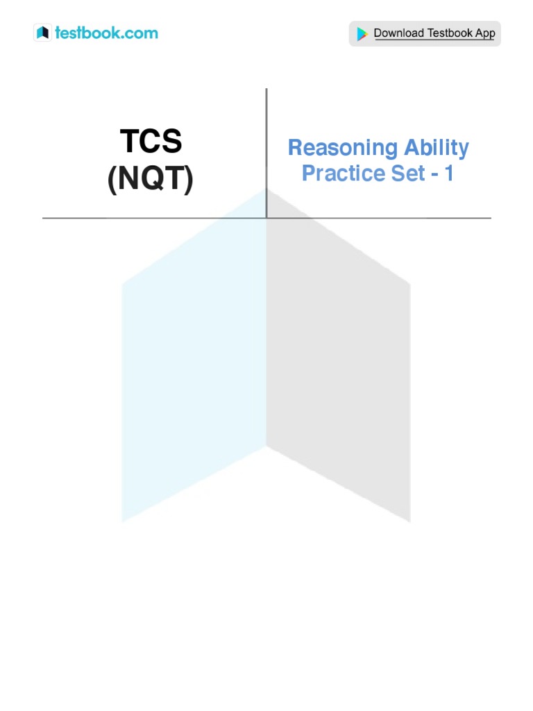 Tcs Nqt Reasoning Ability Practice Set 1 B02b3537 Pdf Alphabet