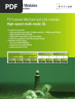 Embedded Modules: Pci Express Minicard and Lga Modules High-Speed Multi-Mode 3G