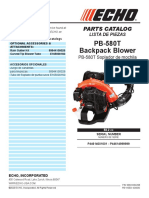 PB-580T Backpack Blower: Parts Catalog