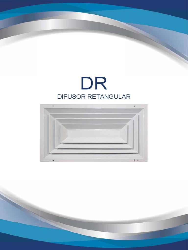 Difusor Retangular: Dimensões e Desempenho | PDF