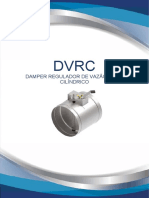 Dados Técnicos (DVRC - Damper Regulador de Vazão de Ar Cilíndrico)