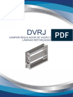 Dados técnicos (DVRJ - Damper regulador de vazão de ar com lâminas reforçadas)