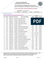 Government of Maharashtra Provisional Allotment List