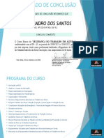 Certificado de Conclusão - Alexsandro Dos Santos