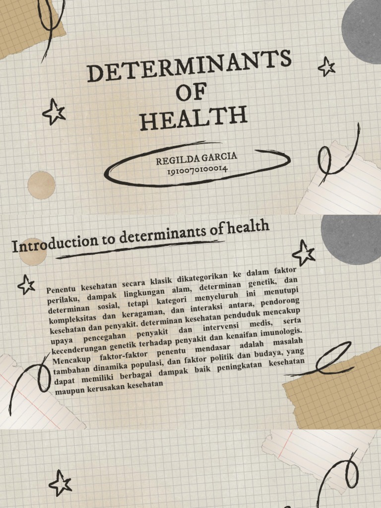 Determinants of Health | PDF