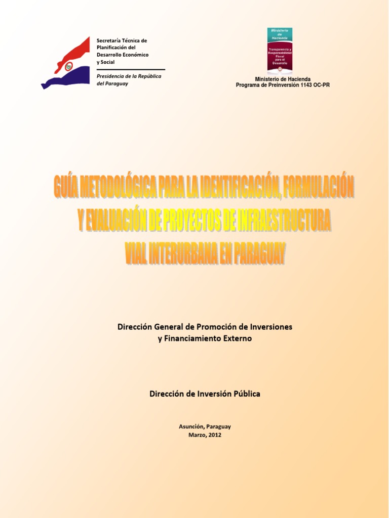 Guía para Proyectos Viales en Paraguay | PDF | Evaluación de impacto ...