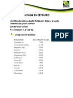 Ficha Técnica Enerflor, 2020