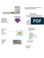 Actividades Economicas de Los Estados Chiapas, Oaxaca y Tabasco