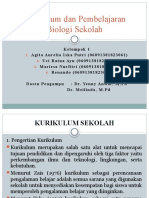 Kurikulum Dan Pembelajaran Biologi Sekolah