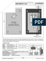 FS/DK drop key fireman switch technical specifications